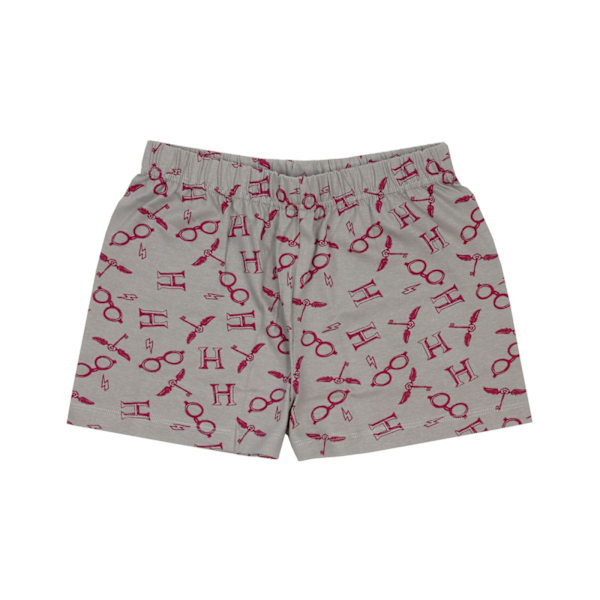 Harry Potter Flickrande Kort Pyjamas Set för Flickor 7-8 År Burgunder Burgundy 7-8 Years