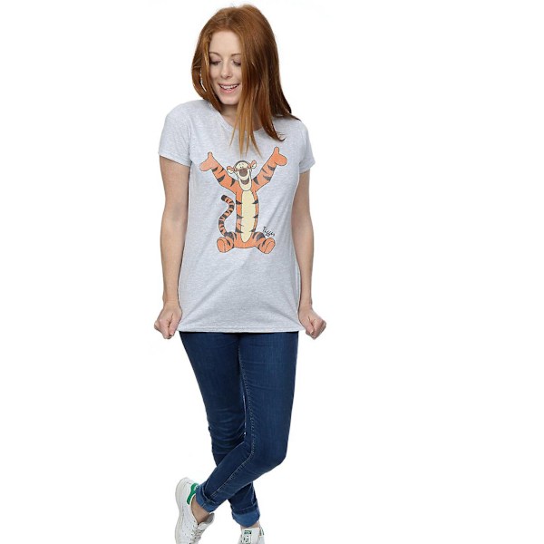 Winnie the Pooh Dam/Damer Classic Tigger Heather T-shirt L Heather Grey L