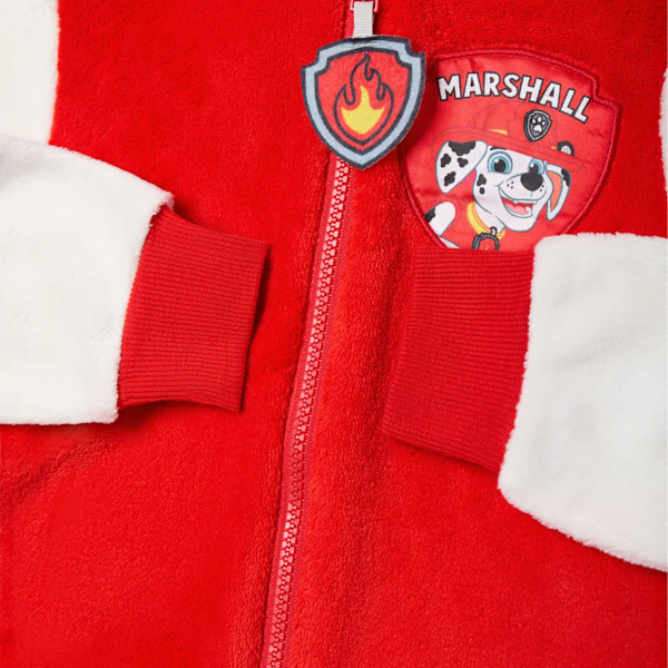 Paw Patrol Barn/Kids Marshall Applikation Ansikte Overall 5-6 År White/Red/Black 5-6 Years