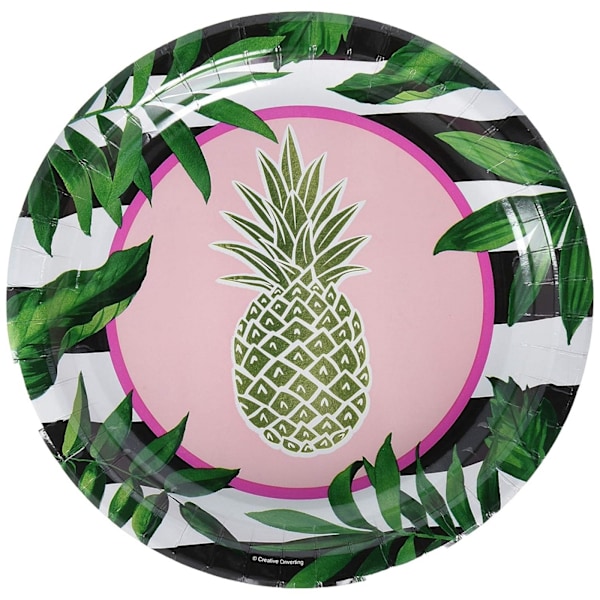 Creative Converting Ananas Middagstallrik (Förpackning om 8) En Storlek Multicoloured One Size