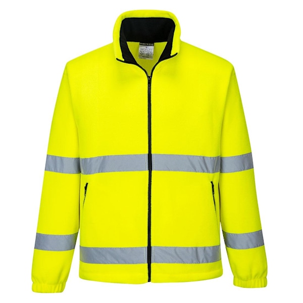 Portwest Herr Essential Fleece Hi-Vis Jacka XS Gul Yellow XS