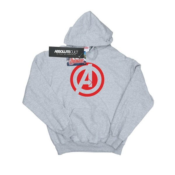 Avengers Assemble Herr Solid Cotton Logo Hoodie S Svart Black S