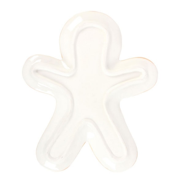 Something Different Keramisk Pepparkaksgubbe Tallrik En Storlek Brun Brown/Red One Size