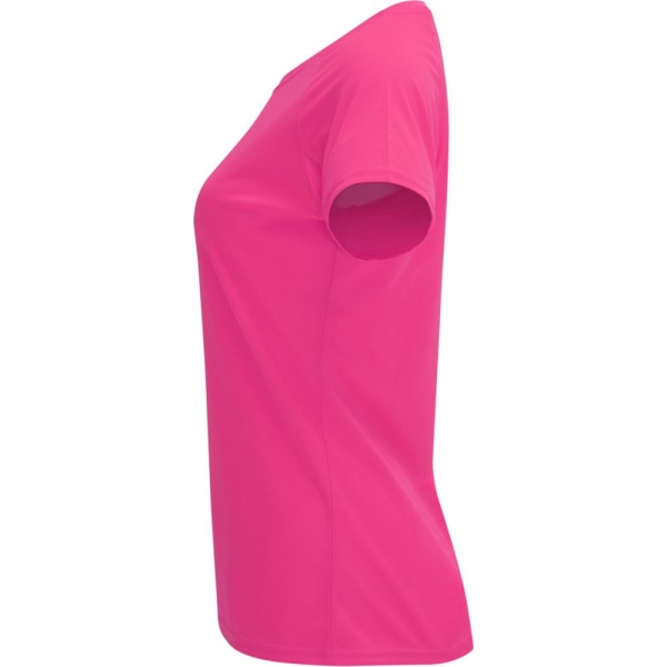 Roly Dam/Kvinnor Bahrain Kortärmad Sport T-Shirt S Fluor Fluorescent Pink S