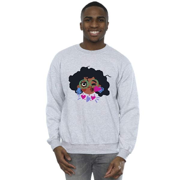 Disney Mens Encanto Mirabel Kiss Sweatshirt XL Sports Grey Sports Grey XL