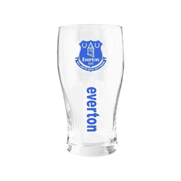 Everton FC Wordmark Pintglas En Storlek Genomskinlig/Blå Clear/Blue One Size