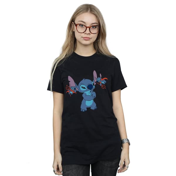 Disney Dam/Dam Lilo And Stitch Little Devils Cotton Boyfr Black L