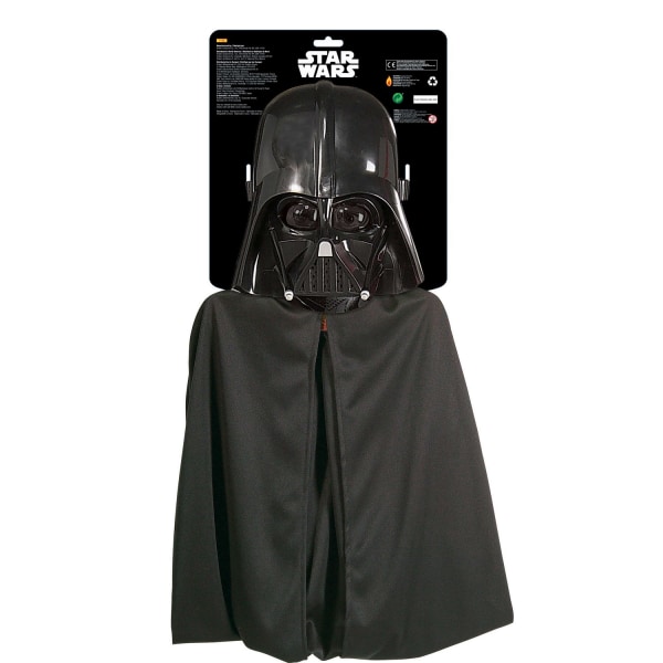 Star Wars barn/barn Darth Vader Mask & Cape Set One Size B Black One Size