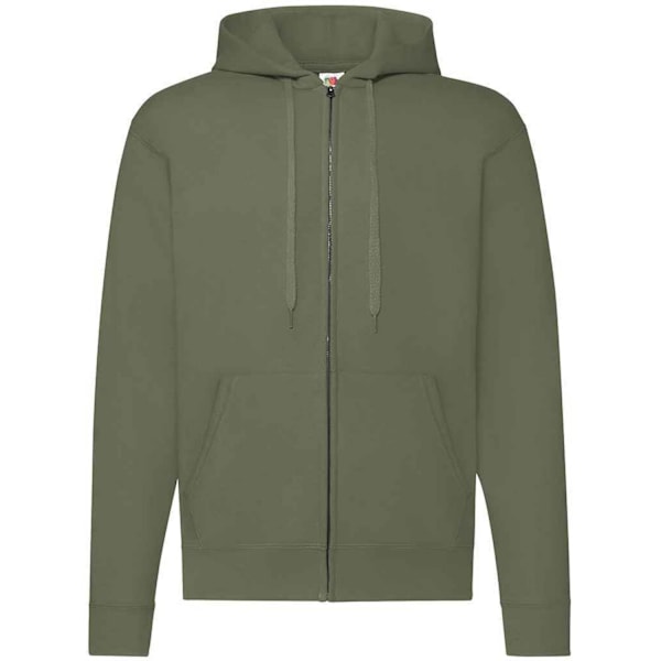 Fruit of the Loom Classic Zipped Hoodie L Classic Olive för män Classic Olive L