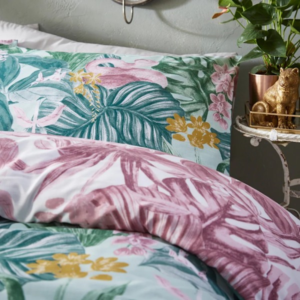 Furn Medinilla Påslakanset Enkelsäng Mint/Lila Mint/Lilac Single