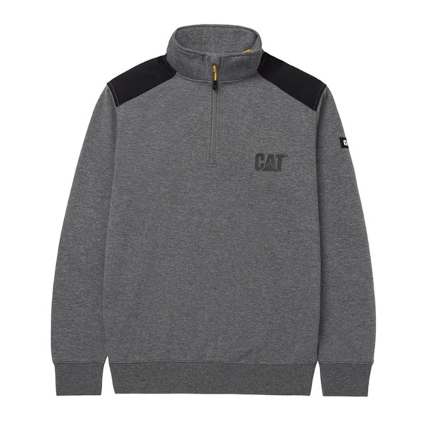 Caterpillar Unisex Vuxen Kvarts Dragkedja Sweatshirt XXL Mörk Heather Dark Heather Grey XXL