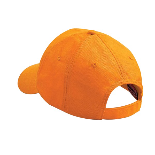 Beechfield Plain Unisex Junior Original 5 Panel Baseball Cap On Orange One Size