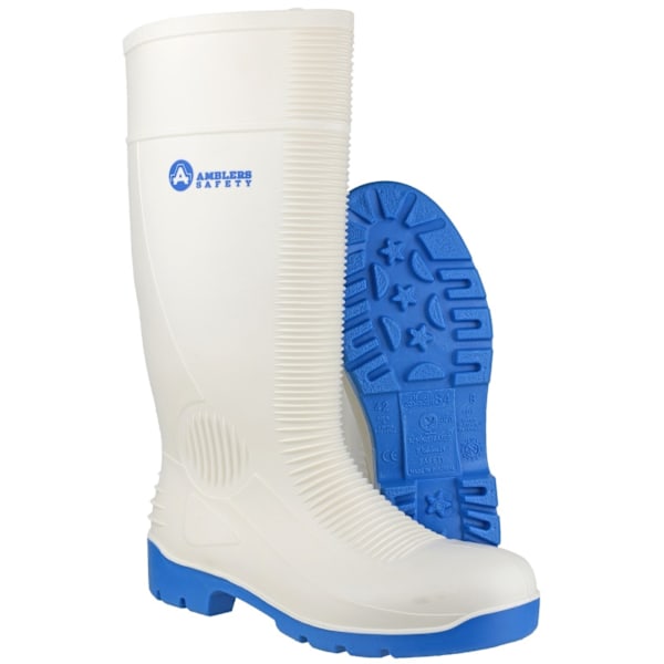 Amblers Safety Wellington FS98 / Herrstövlar 46 EUR Vit White 46 EUR