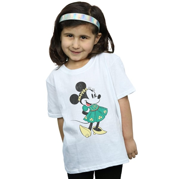 Disney Girls Minnie Mouse St Patrick´s Day Costume Cotton T-Shi White 12-13 Years