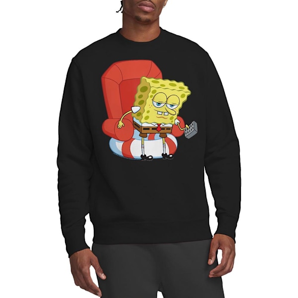 SvampBob Fyrkant Unisex Vuxen Head Out Meme Sweatshirt M B Black M