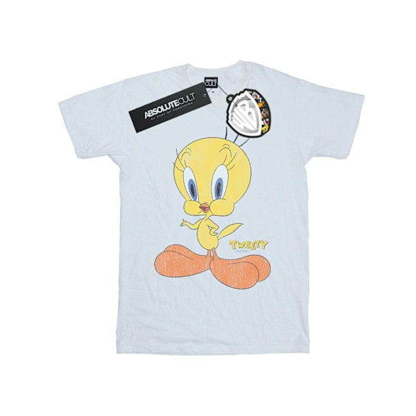 Looney Tunes Boys Tweety Pie Distressed T-Shirt 9-11 år Vit White 9-11 Years