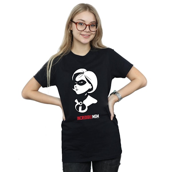 Disney Dam/Damer The Incredibles Incredible Mom Bomull Boyf Black 3XL