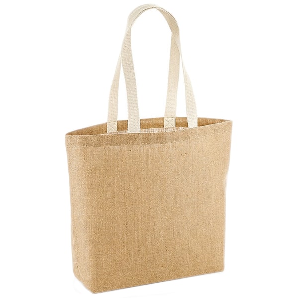 Westford Mill Olaminerad Jute Shopper Bag One Size Natural Natural One Size