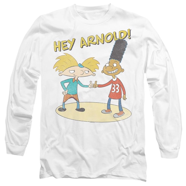 Hey Arnold! Unisex Vuxen Arnold & Gerald T-Shirt L Vit White L