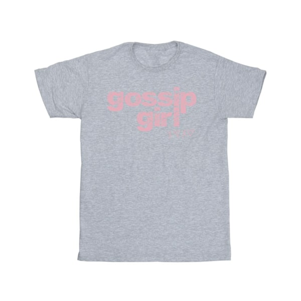 Gossip Girl Herr Swirl Logo T-Shirt 5XL Sports Grey Sports Grey 5XL