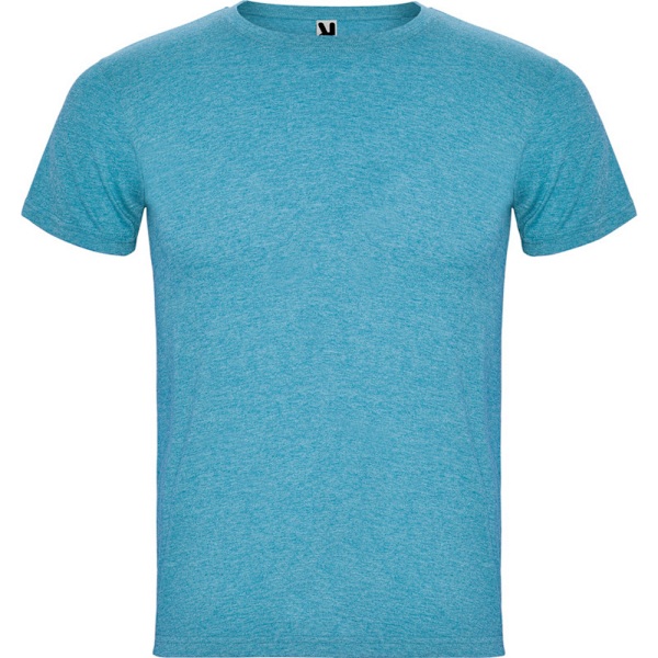 Roly Herr T-shirt med korta ärmar, Fox Heather, Storlek M, Turkos Heather Turquoise Heather M