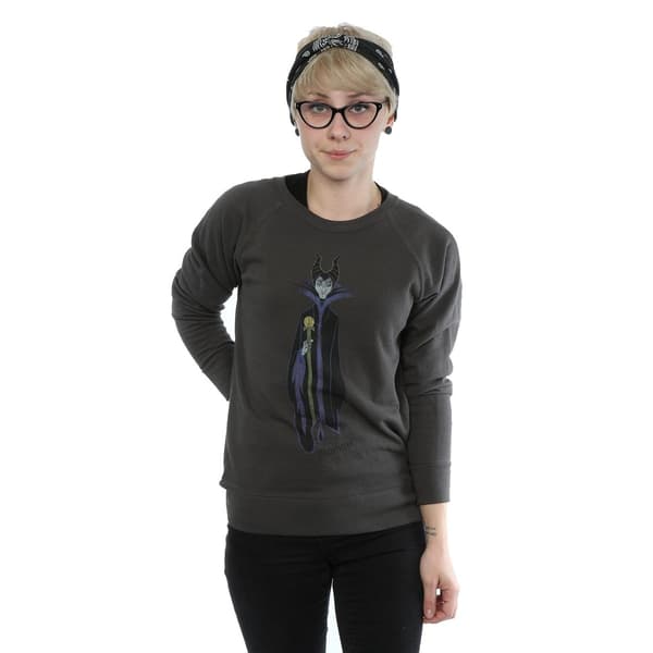 Törnrosa Dam/Kvinnor Klassisk Maleficent Heather Sweatshirts Light Graphite M