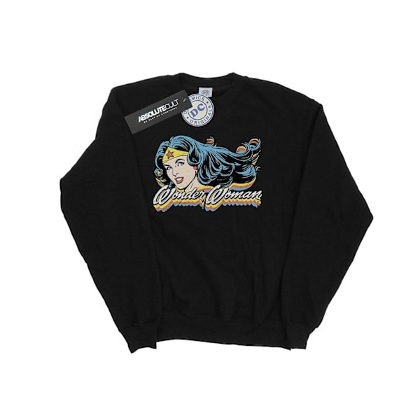 DC Comics Dam/Kvinnor Wonder Woman Smile Sweatshirt L Svart Black L