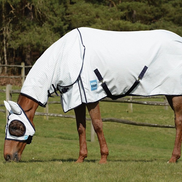 Kool Coat Classic III Combo Neck Hästtäcke 5´ 9 Vit/ White/Navy 5´ 9
