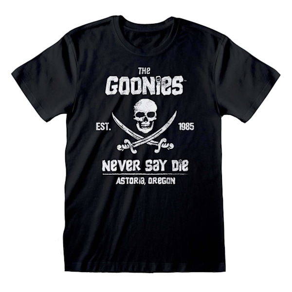 Goonies Unisex Vuxen Never Say Die T-shirt S Svart Black S