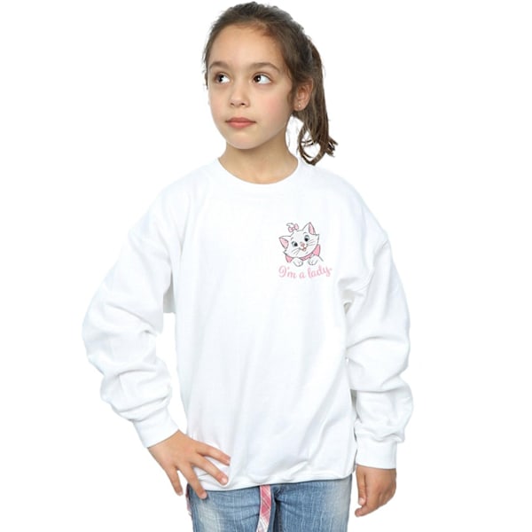 Disney Girls Aristocats Marie I´m A Lady Brösttryck Sweatshirt White 12-13 Years