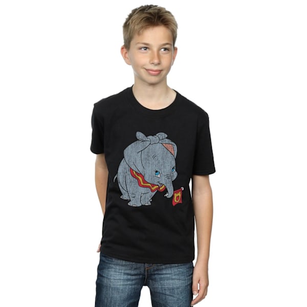 Disney Boys Dumbo Classic Tied Up Ears T-Shirt 9-11 år Svart Black 9-11 Years