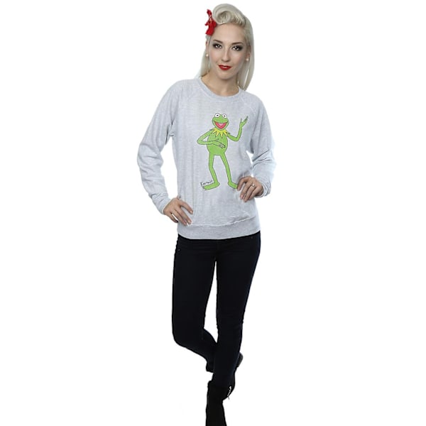 The Muppets Dam/Damer Classic Kermit Heather Sweatshirt M H Heather Grey M