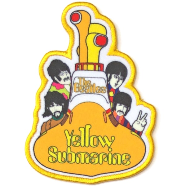 The Beatles Yellow Submarine All Aboard Patch One Size Gul/Vit Yellow/White One Size