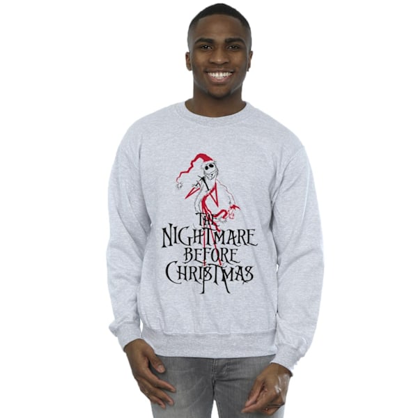 Disney Herr The Nightmare Before Christmas Santa Sweatshirt XXL Sports Grey XXL