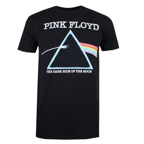 Pink Floyd Mens The Dark Side Of The Moon Logo T-shirt S Svart Black S
