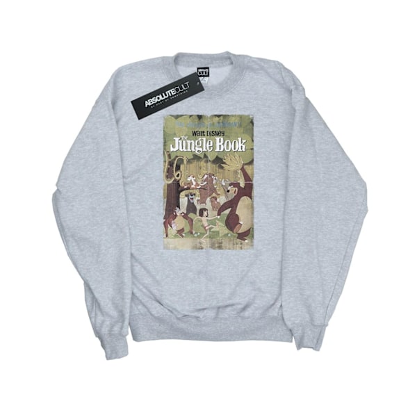 Djungelboken Dam/Dam Retro Poster Sweatshirt S Heather Grey Heather Grey S