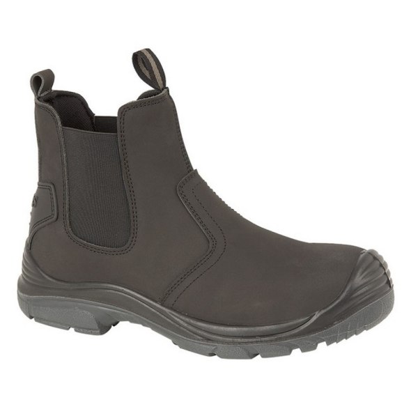 Grafters Steel Toe Safety Dealer Boots 4 UK Black Black 4 UK