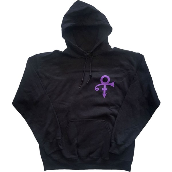 Prince Unisex Vuxen Lotus Blomma Baksida Tryck Logotyp Hoodie L Svart Black L