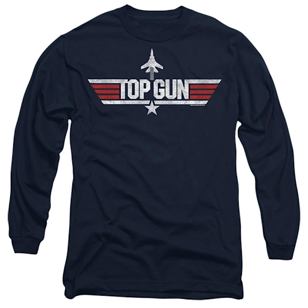 Top Gun Unisex Vuxen Logo T-Shirt L Marinblå Navy L