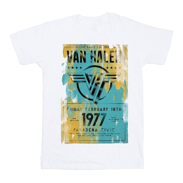 Van Halen Unisex Adult Pasadena ´77 T-Shirt L Vit White L