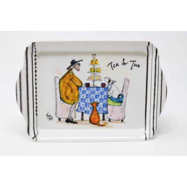 Sam Toft Tea for Two Scatter Tray One Size Vit White One Size