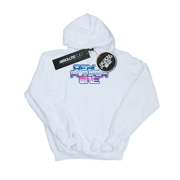 Ready Player One Herr Gradient Logo Hoodie 4XL Vit White 4XL