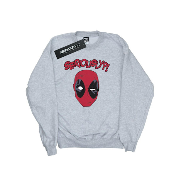 Marvel Deadpool Seriously Sweatshirt 3XL Sports Grey för män Sports Grey 3XL