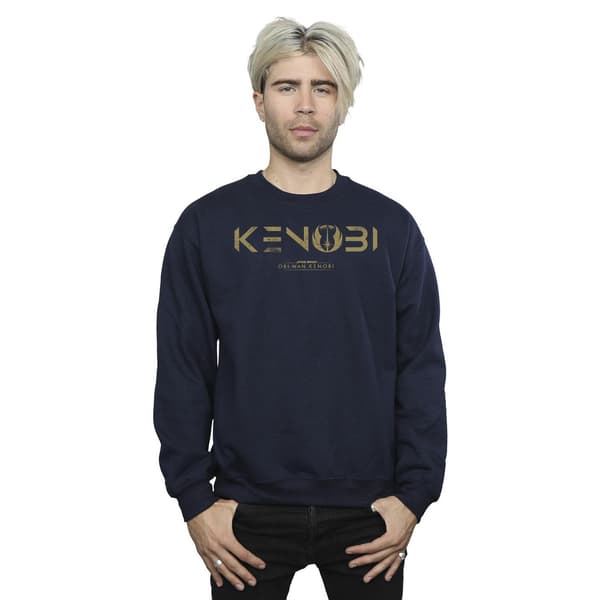 Star Wars Herr Obi-Wan Kenobi Logotyp Sweatshirt M Marinblå Navy Blue M