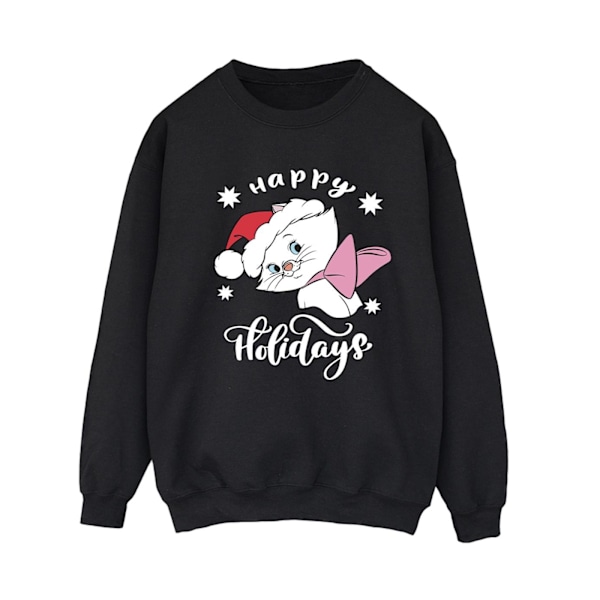 Disney Womens/Ladies The Aristocats Happy Holidays Sweatshirt X Navy Blue XL