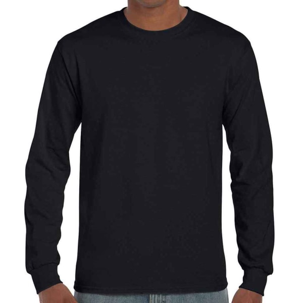 Gildan Unisex Adult Ultra Cotton Long-Sleeved T-Shirt L Svart Black L