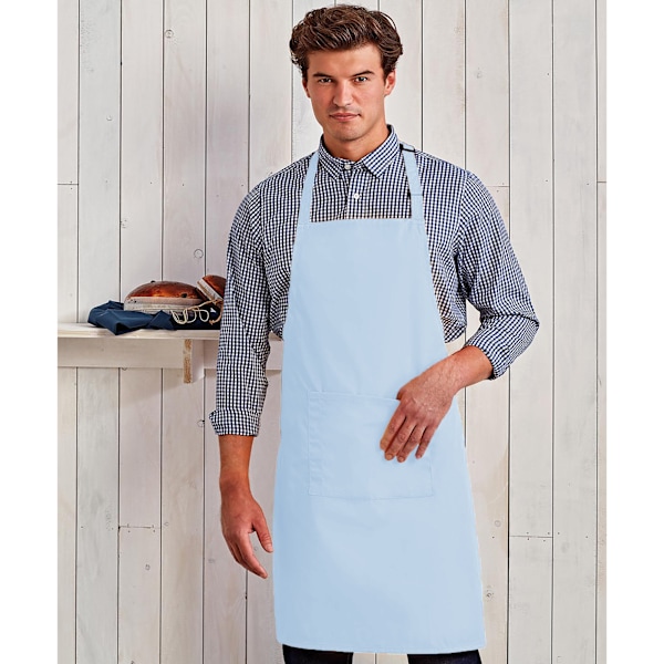 Premier Dam/Kvinnors Färger Bip Förkläde Med Ficka / Arbetskläder Light Blue One Size