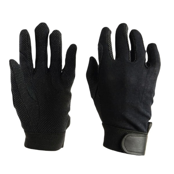 Dublin Childrens/Kids Track Riding Gloves One Size Black Black One Size