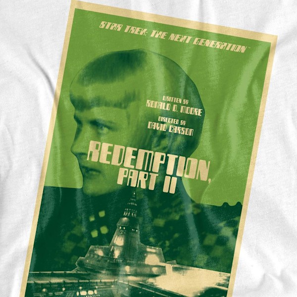 Star Trek Unisex Vuxen The Next Generation Säsong 5 Avsnitt 1 T-shirt White M