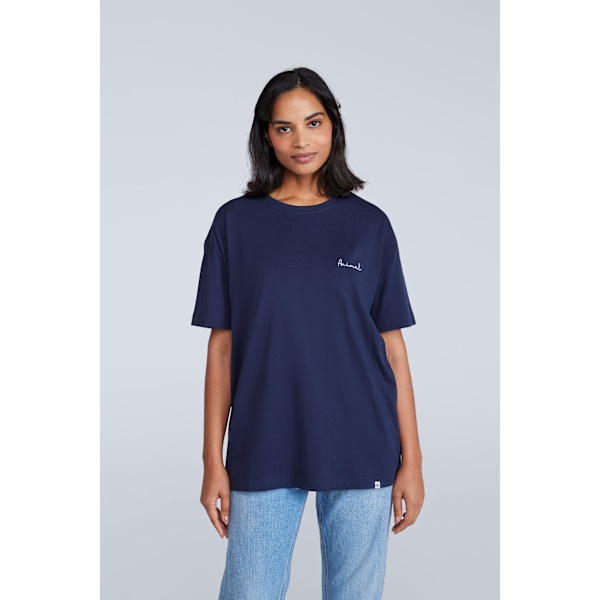 Animal Dam/Dam Leena Ekologisk Bomull Boxy T-shirt 18 UK Da Dark Blue 18 UK